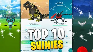 Top 10 MOST Anticipated Shiny Pokémon in Pokémon GO [upl. by Atekehs828]