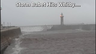 Whitby Storm Babet 2023 [upl. by Faxon787]