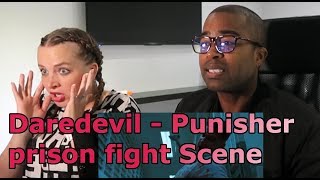 Daredevil  Punisher prison fight Scene REACTION 🔥 [upl. by Veator]