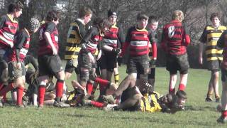 Hellingly vs Haywards Heaths u14 Rugby Match 26th Feb 2012 [upl. by Nnairet654]