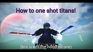 How to be able to one shot Abnormal Abberant Titans  AOTRevolution [upl. by Haon208]