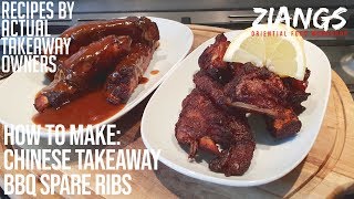 Ziangs REAL Chinese Takeaway BBQ Spare Ribs and Chinese BBQ sauce recipe [upl. by Anitnahs]