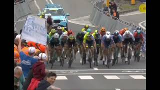 BINIAM GIRMAY WINS THE SPRINT FOR SECOND PLACE  BRUSSELS CLASSIC [upl. by Ahsenauj]