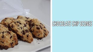 Simple Chocolate Chip Scones  Without Butter [upl. by Ihn]