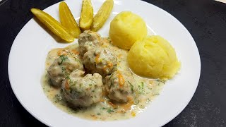 KLOPSIKI w sosie śmietanowo  koperkowym z marchewką 🍲 Rozpływają się w ustach  PALCE LIZAĆ [upl. by Jennings]