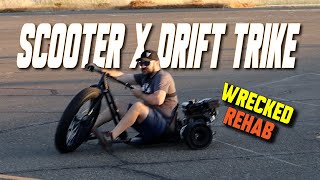 Drift Trike Revival Transforming a Wreck into a Drift Dream  Epic Ride Ahead [upl. by Aratehs]