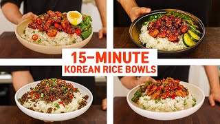 15 Minute Korean Rice Bowls For Your Busy WEEKNIGHT DINNER [upl. by Jennee]