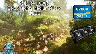 RTX 3070  i7 8700k  Ark Survival Ascended  1440p1080p  Benchmark  All Settings [upl. by Mapel]