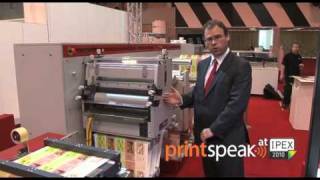 Quick Demo Xeikon 3500 digital label press [upl. by Arraic]