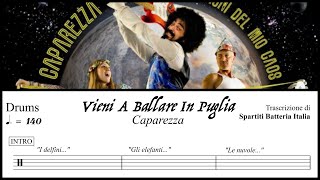 Vieni A Ballare In Puglia  Caparezza drumless  spartito PDF [upl. by Hajile]