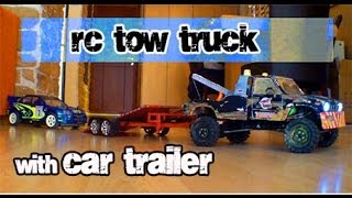 rc tow truck amp car trailer [upl. by Einattirb]