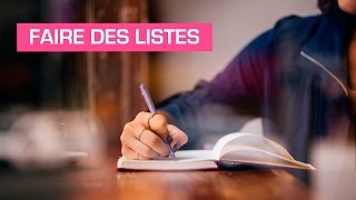 Faire des listes  Coaching développement personnel [upl. by Asatan]