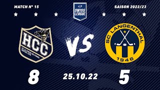 25 octobre 2022 HC La ChauxdeFonds â€“ SC Langenthal 85 [upl. by Aihn]