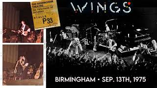 Paul McCartney and Wings  Live in Birmingham September 13th 1975 [upl. by Lapides]