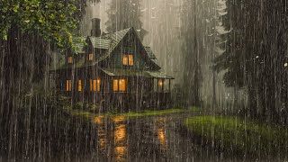 HEAVY RAIN at Night to Sleep Instantly  Study Relax Reduce Stress with Rain Sounds [upl. by Atterbury]