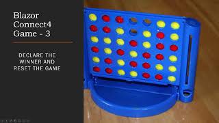 Web Development with BLAZOR WEBASSEMBLY  Lets Build Connect Four Game WITHOUT JAVASCRIPT PART 3 [upl. by Vanden]