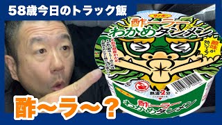 【トラック飯】58歳今日のトラック飯 酢ーラーわかめタンメンを食ったら酸っぱかった！ [upl. by Kiona]