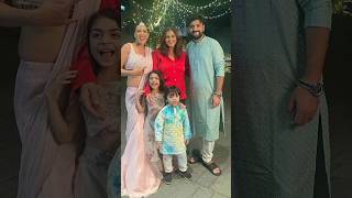 nia sharma with family whatsappstatus youtubeshorts video [upl. by Trudnak]