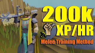 The FASTEST way to train Attack and Strength OSRS Melee training method [upl. by Ardnuat]