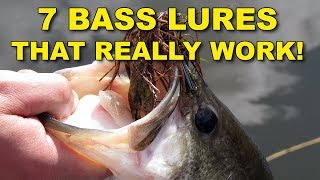 7 Best Bass Lures That Work Year Round  Bass Fishing [upl. by Kariotta]