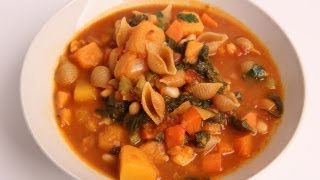 Winter Minestrone Soup Recipe  Laura Vitale  Laura in the Kitchen Episode 332 [upl. by Tiphane240]