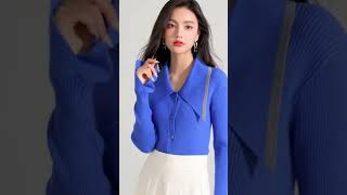 H Han Queen Autumn Winter New Korean Cardigan womensclothing shorts womensfashion style beauty [upl. by Shiverick709]