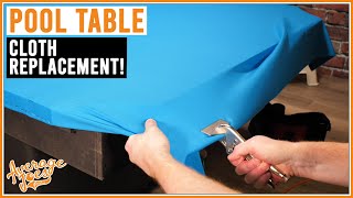 Pool Table Cloth Replacement  Complete DIY Guide Simonis Predator Championship etc [upl. by Ailen]