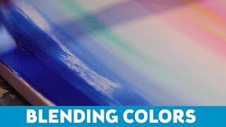 Art Tips for NonArtists Blending Colors with Acrylic Paints [upl. by Duaner]