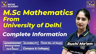 DU  MSc Mathematics  Complete Information  Admissions  Eligibility  MSc Entrance Exam [upl. by Granger689]