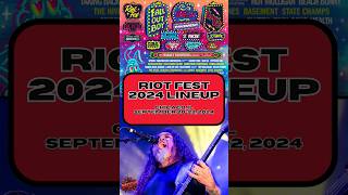 Riot Fest 2024 Lineup ft Slayer Shorts [upl. by Osnola978]