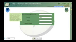 Crear Horario Escolar  Tutorial Paso 1  wwwhorariofacilcom [upl. by Aloin]