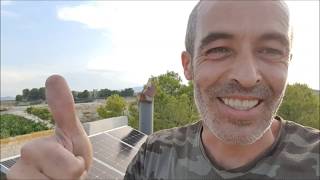 Fotovoltaica AISLADA 3 X 360Wp 😎 con BATERÍAS PZS Vlog18 2ª Parte [upl. by Atinniuq]