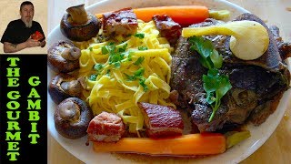 Boeuf Bourguignon Burgundy Beef  French Bistro Recipe [upl. by Soilisav]