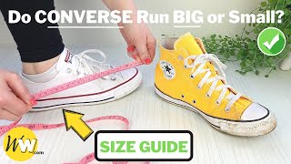 Do CONVERSE Run BIG or Small Converse Size Guide amp FAQs [upl. by Gnilsia]