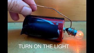 Heres how to get this light bulb to glow with a battery [upl. by Llerreg902]