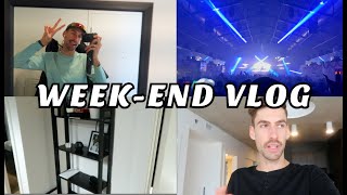 WEEKEND VLOG  Nouveau salon de coiffure achat de la bibliothèque  party dHalloween [upl. by Lletnahc]