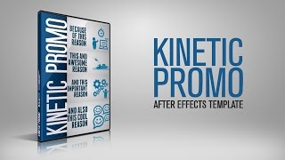 Kinetic Promo After Effects Template  BlueFx After Effects Projects [upl. by Kendyl551]