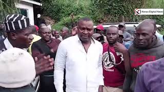 RASHID ECHESA ARRIVES AT CLEOPHAS MALALAS HOME AS POLICE OFFICERS CAMP THERE TO ARREST HIM [upl. by Ayifas]