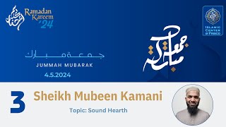 ICF Jummah Khutbah  Sheikh Mubeen Kamani  Sound Heart  April 5 2024 [upl. by Menzies]