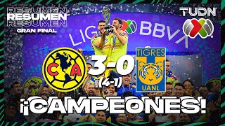 HIGHLIGHTS  América 3 41 0 Tigres  AP2023  Final VUELTA  TUDN [upl. by Sillert]