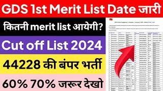 GDS 1st 2nd 3rd Merit List 2024  GDS Selection Process  GDS New Vacancy 2024 GDS Result Date 2024 [upl. by Strage753]