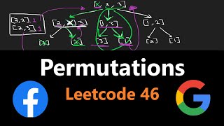 Backtracking Permutations  Leetcode 46  Python [upl. by Neall]