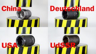 HYDRAULISCHE PRESSE GEGEN MUFFENKÖPFE VERSCHIEDENER HERSTELLER [upl. by Nerwal]