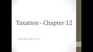 Chapter 12 Taxation [upl. by Mannes]