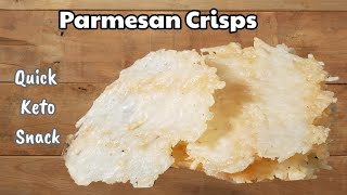 Keto Snack  Plain Parmesan Crisps in 5 minutes shorts gururecipes [upl. by Mishaan312]