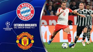 Bayern vs Manchester United Extended Highlights  UCL Group Stage MD 1  CBS Sports Golazo [upl. by Chan]