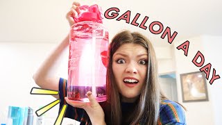 Drinking a GALLON of Water In a DAY [upl. by True]