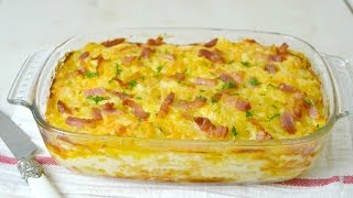 Patatas gratinadas con bacon y queso ¡Riquísimas y muy fáciles de preparar [upl. by Anaxor]