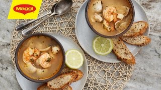 Bouillabaisse  MAGGI Recipes  شوربة ثمار البحر  وصفات ماجي [upl. by Kandy]