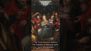 The Glorious Mysteries of the Holy Rosary  Calm Music Ave Maria shorts gloriousmysteries rosary [upl. by Hertz]